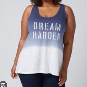 Lane Bryant dream harder tank top